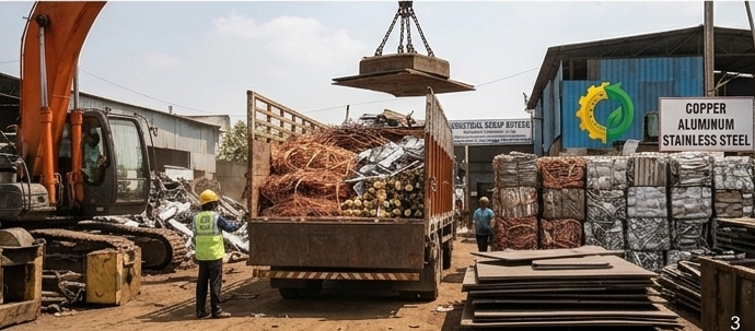 Industrial scrap dismantling